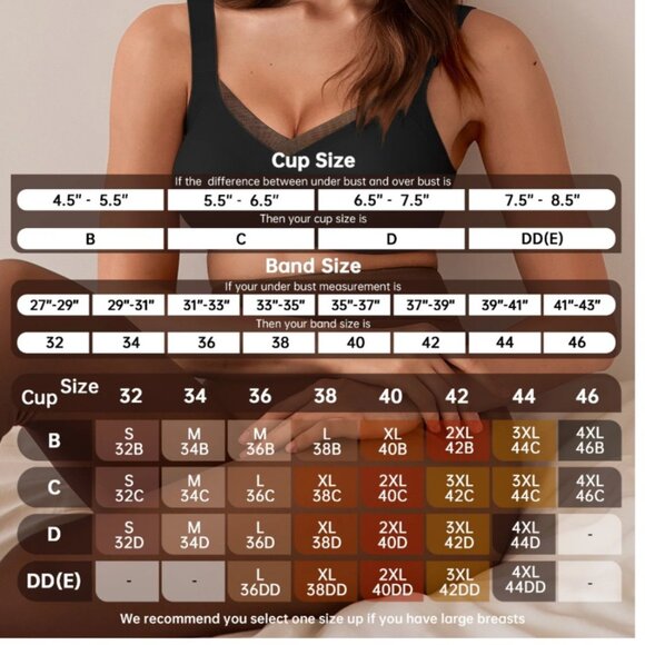 Oeak Women's Large Black Wireless V Mesh Bra NWT - Picture 9 of 9